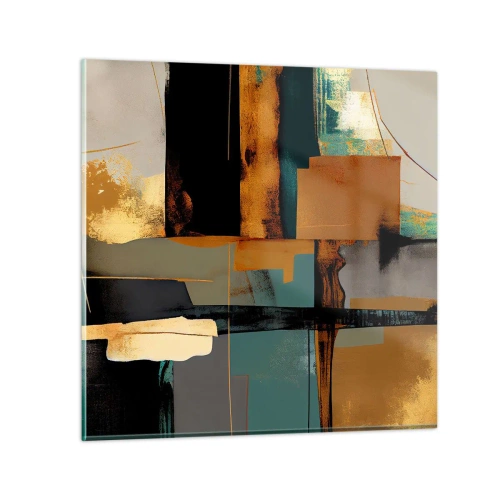 Glasbild - Bild auf glas - Abstraktion – Licht und Schatten - 30x30 cm