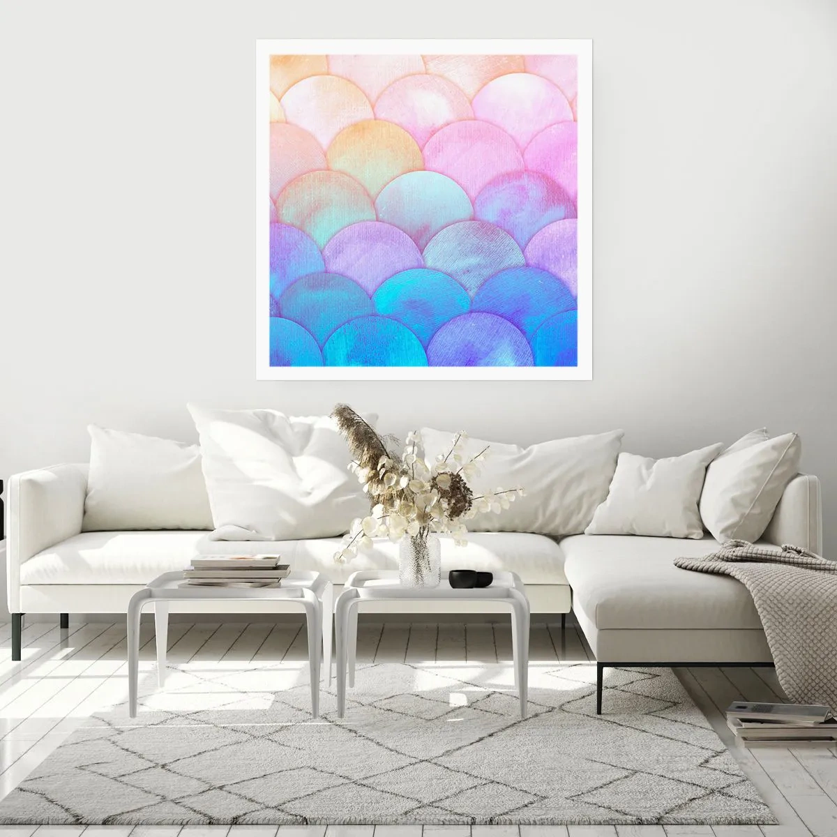 Poster - Perlenschuppe - 60x60 cm