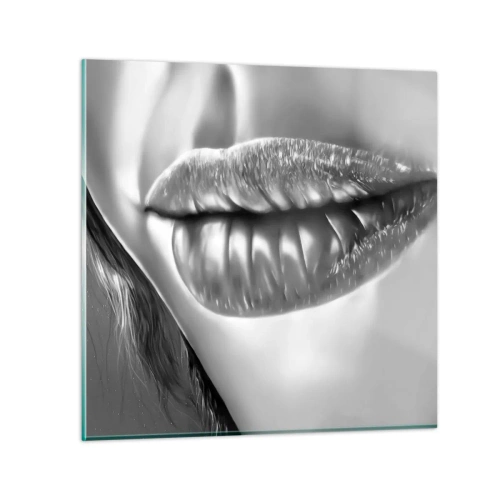 Glasbild - Bild auf glas - Ich weiß, was du denkst… - 50x50 cm