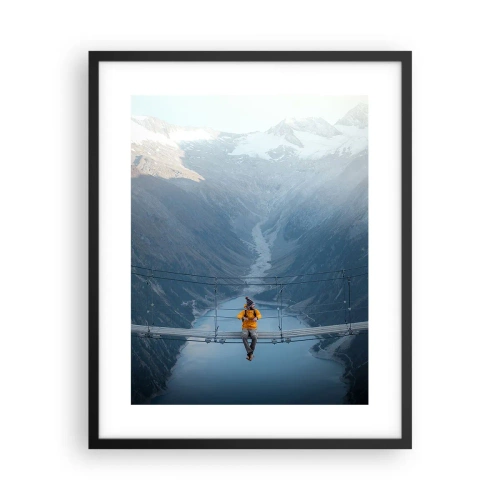 Poster in einem schwarzem Rahmen - Entzückt in der Schwebe - 40x50 cm