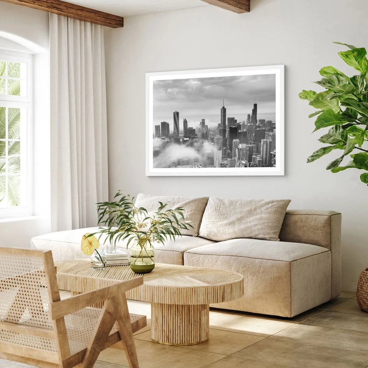 Poster in einem weißen Rahmen - Amerikanische Landschaft - 40x30 cm