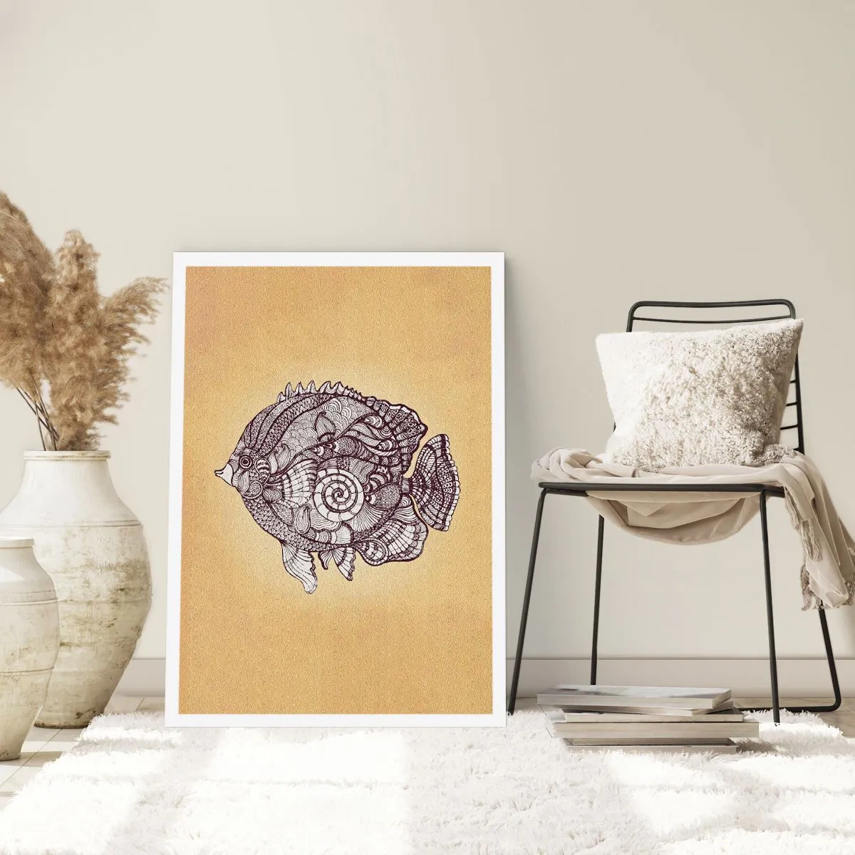 Poster - Aus dem Ozean der Ornamente - 70x100 cm