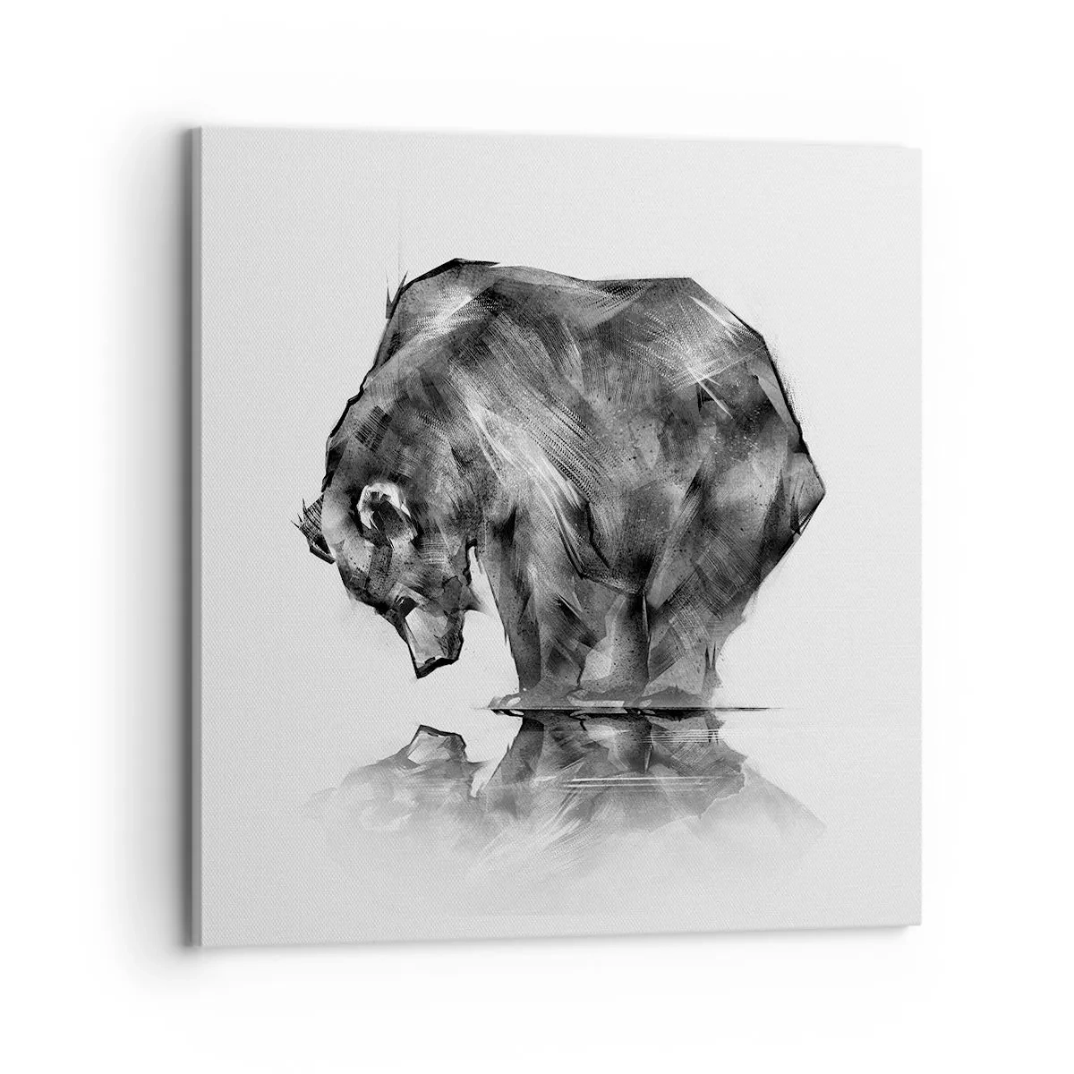 Bild auf Leinwand - Leinwandbild - Schön, jemanden in der Nähe zu sehen - 70x70 cm