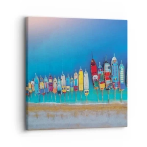 Bild auf Leinwand - Leinwandbild - Aus der Vogelperspektive - 30x30 cm