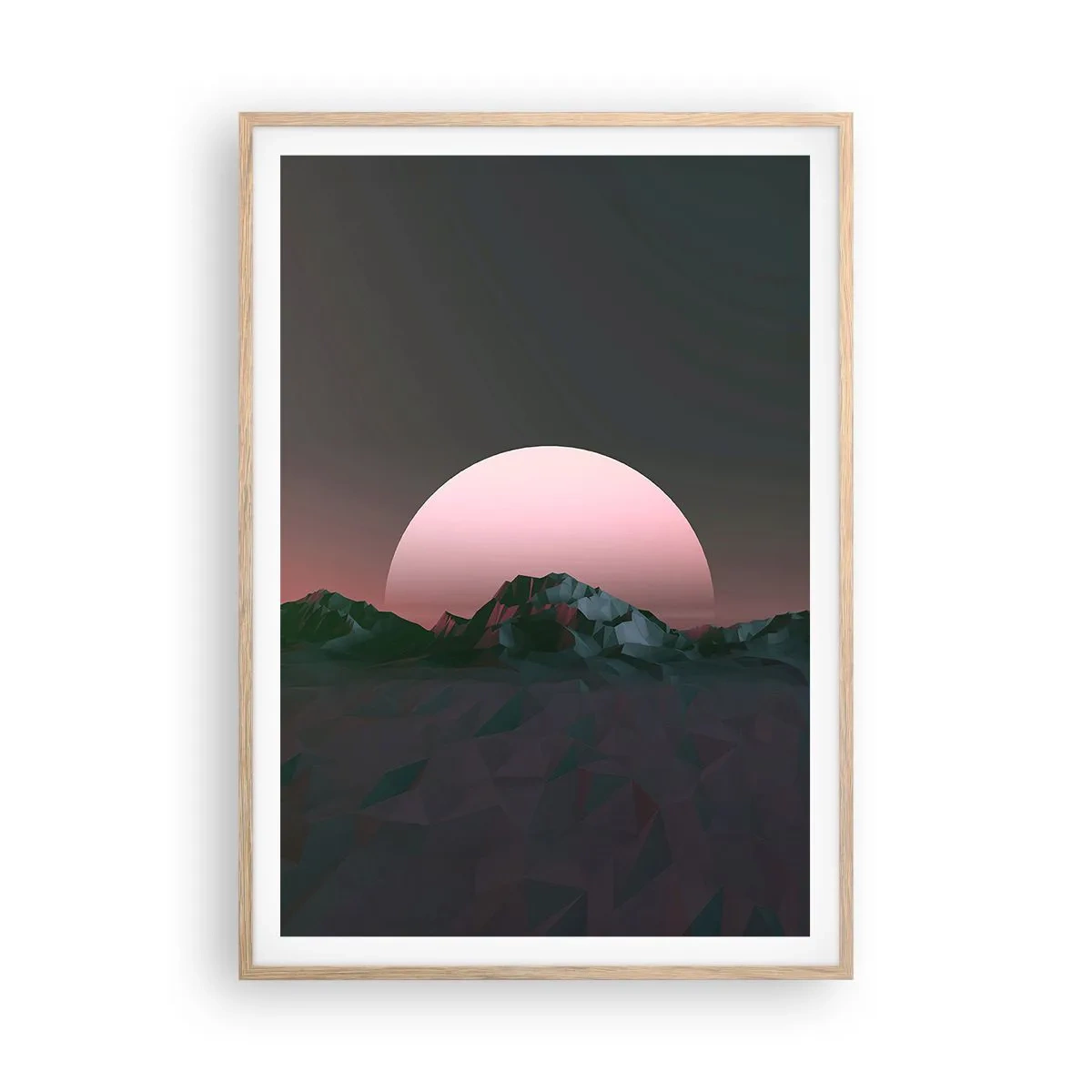 Poster in einem Rahmen aus heller Eiche - In einer Nachbargalaxie - 70x100 cm