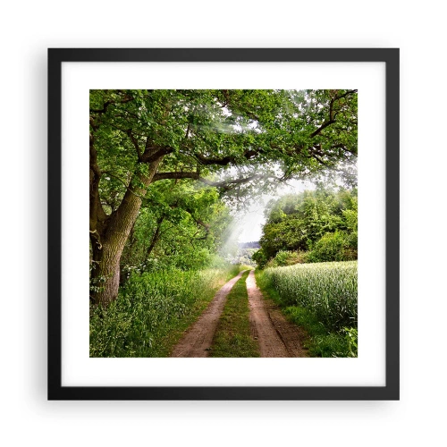 Poster in einem schwarzem Rahmen - Et in Arcadia ego - 40x40 cm