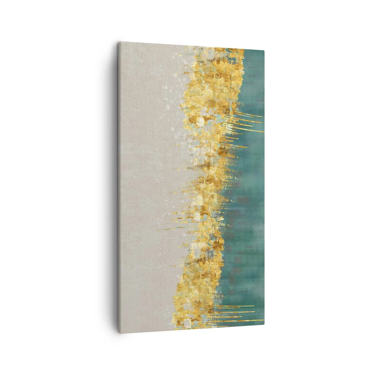 Bild auf Leinwand - Leinwandbild - Goldener Rand - 45x80 cm