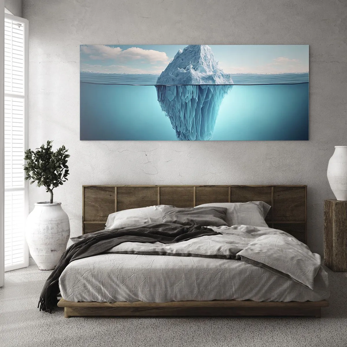 Glasbild - Bild auf glas - Königin des Eises - 100x40 cm