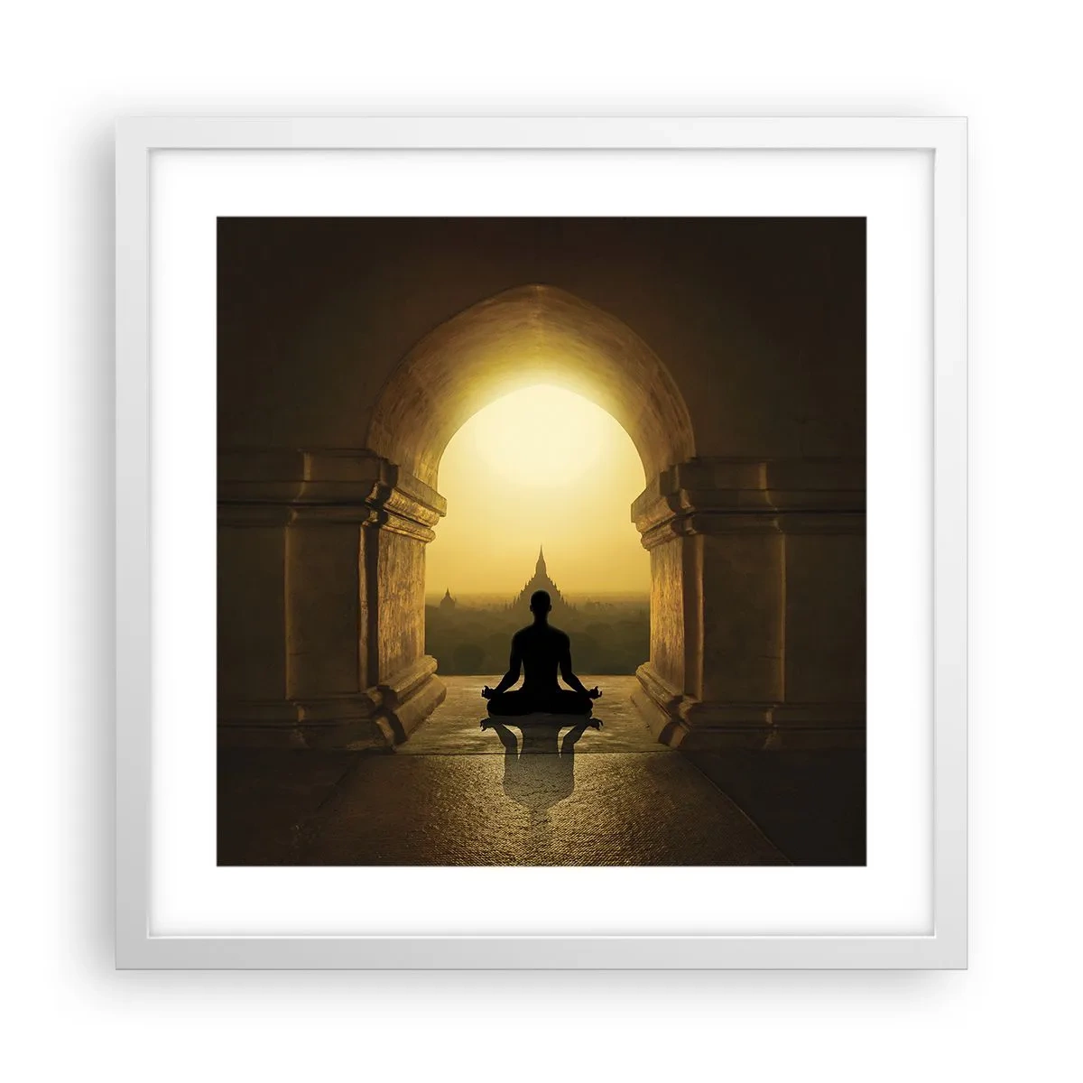 Poster in einem weißen Rahmen - Vollkommene Harmonie - 40x40 cm