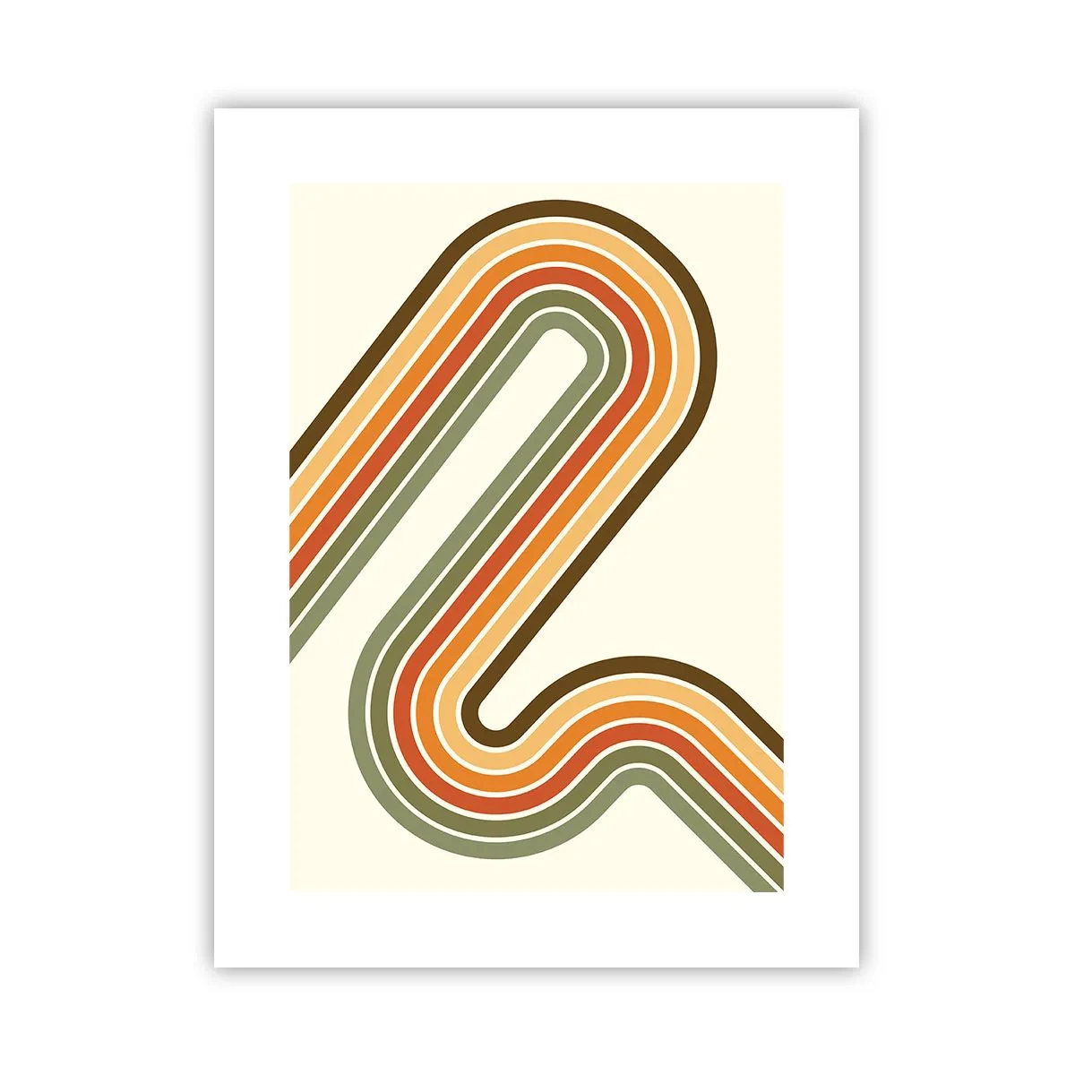 Poster - Zickzack zum Ziel - 30x40 cm