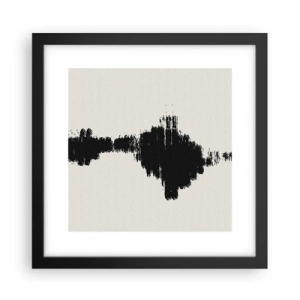 Poster in einem schwarzem Rahmen - Schwingungen der Fantasie - 30x30 cm