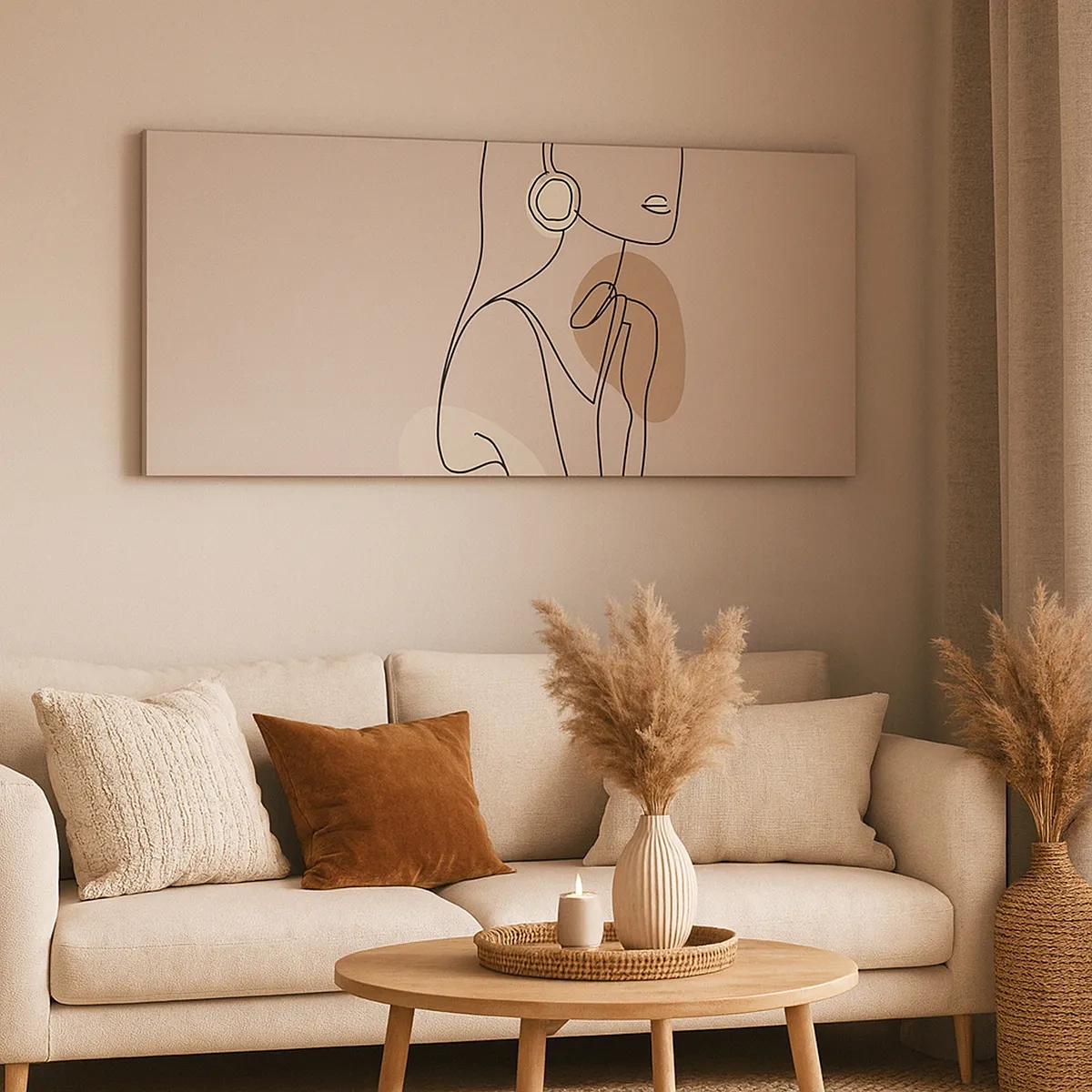 Bild auf Leinwand - Leinwandbild - Mädchenhafte Ikone - 30x30 cm