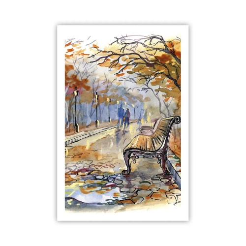 Poster - Gemeinsam im Herbst wandern - 61x91 cm
