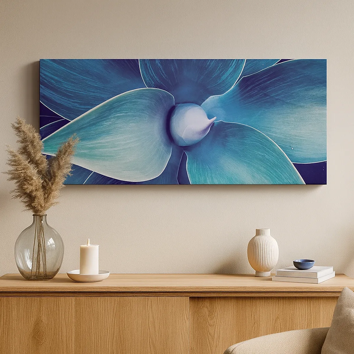 Bild auf Leinwand - Leinwandbild - Bläulich vom Himmel - 30x30 cm