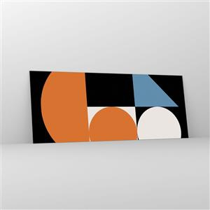 Glasbild - Bild auf glas - Bebilderte Anordnung - 100x40 cm