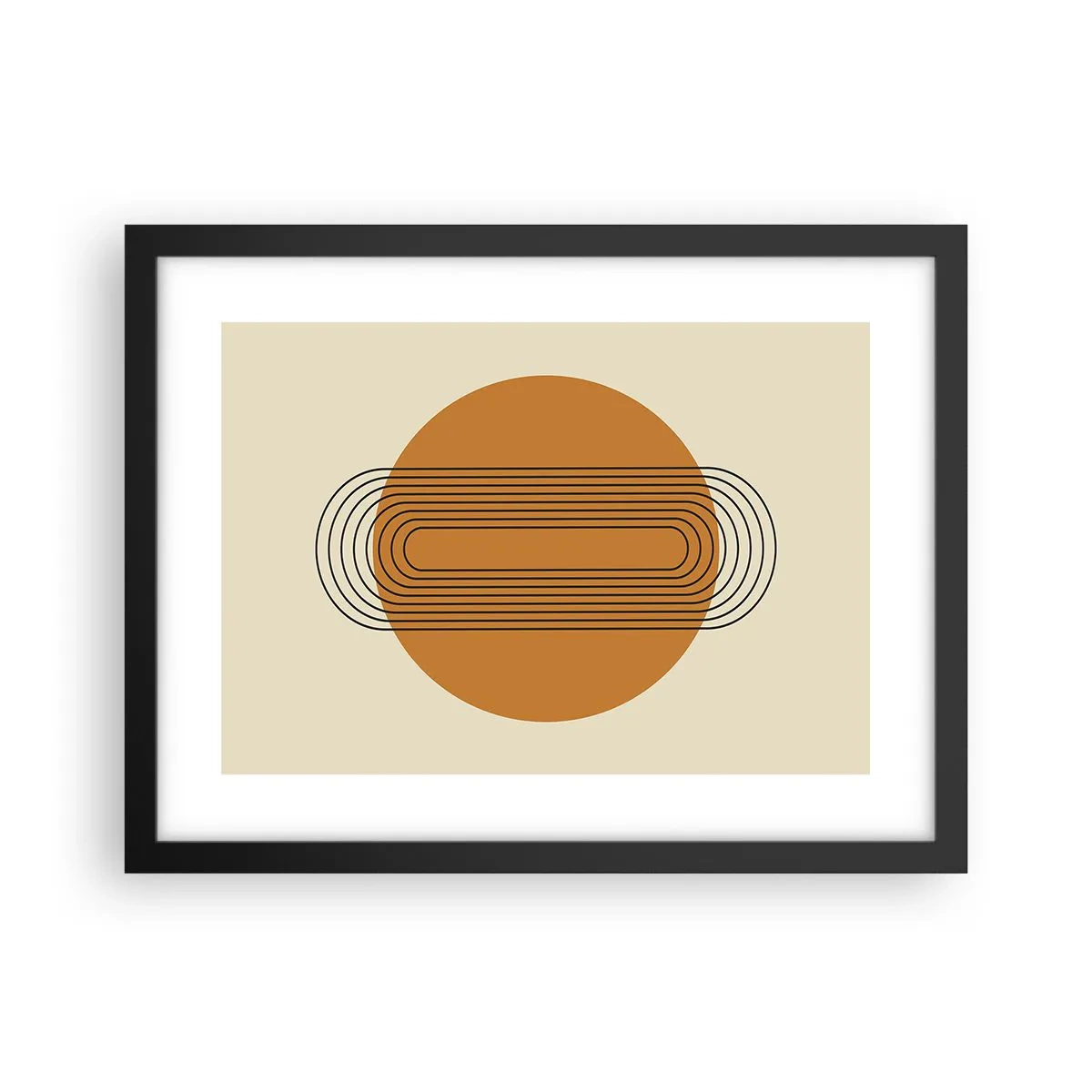 Poster in einem schwarzem Rahmen - Perfekter Plan - 40x30 cm