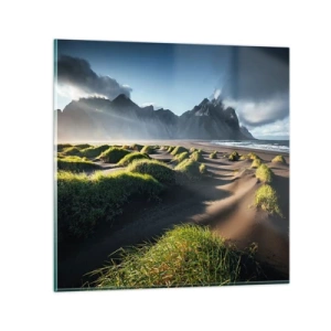 Glasbild - Bild auf glas - Harmonie der Elemente - 60x60 cm