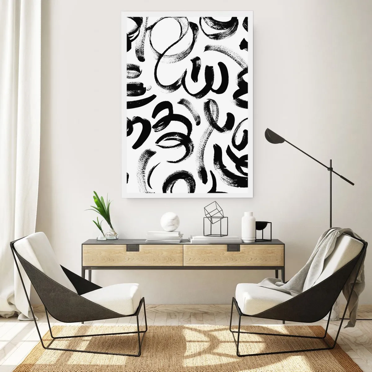 Poster - Schwarz auf Weiß - 30x40 cm