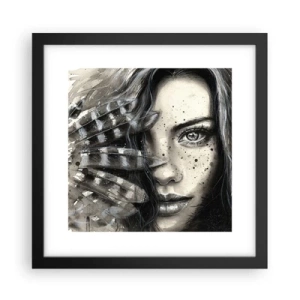 Poster in einem schwarzem Rahmen - Wilde Schönheit - 30x30 cm