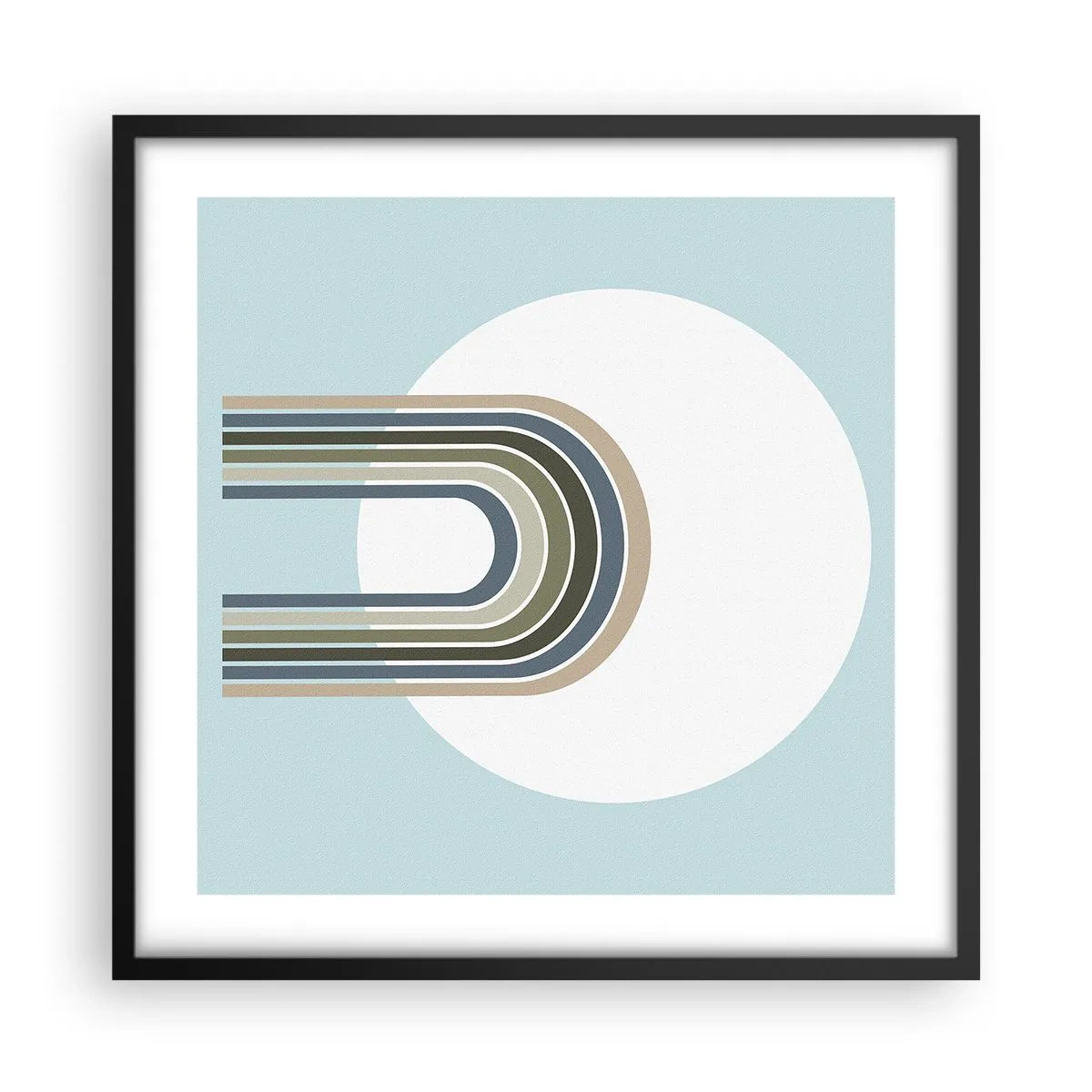 Poster in einem schwarzem Rahmen - Unwiderstehliche Anziehungskraft - 50x50 cm