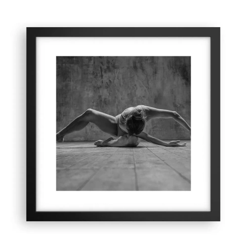 Poster in einem schwarzem Rahmen - Symmetrie gefunden - 30x30 cm