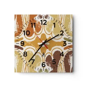 Wanduhr - Glasuhr - Sentimentale Abstraktion - 40x40 cm