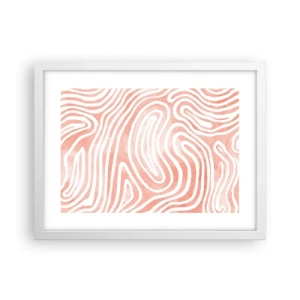 Poster in einem weißen Rahmen - Im Korallenlabyrinth - 40x30 cm