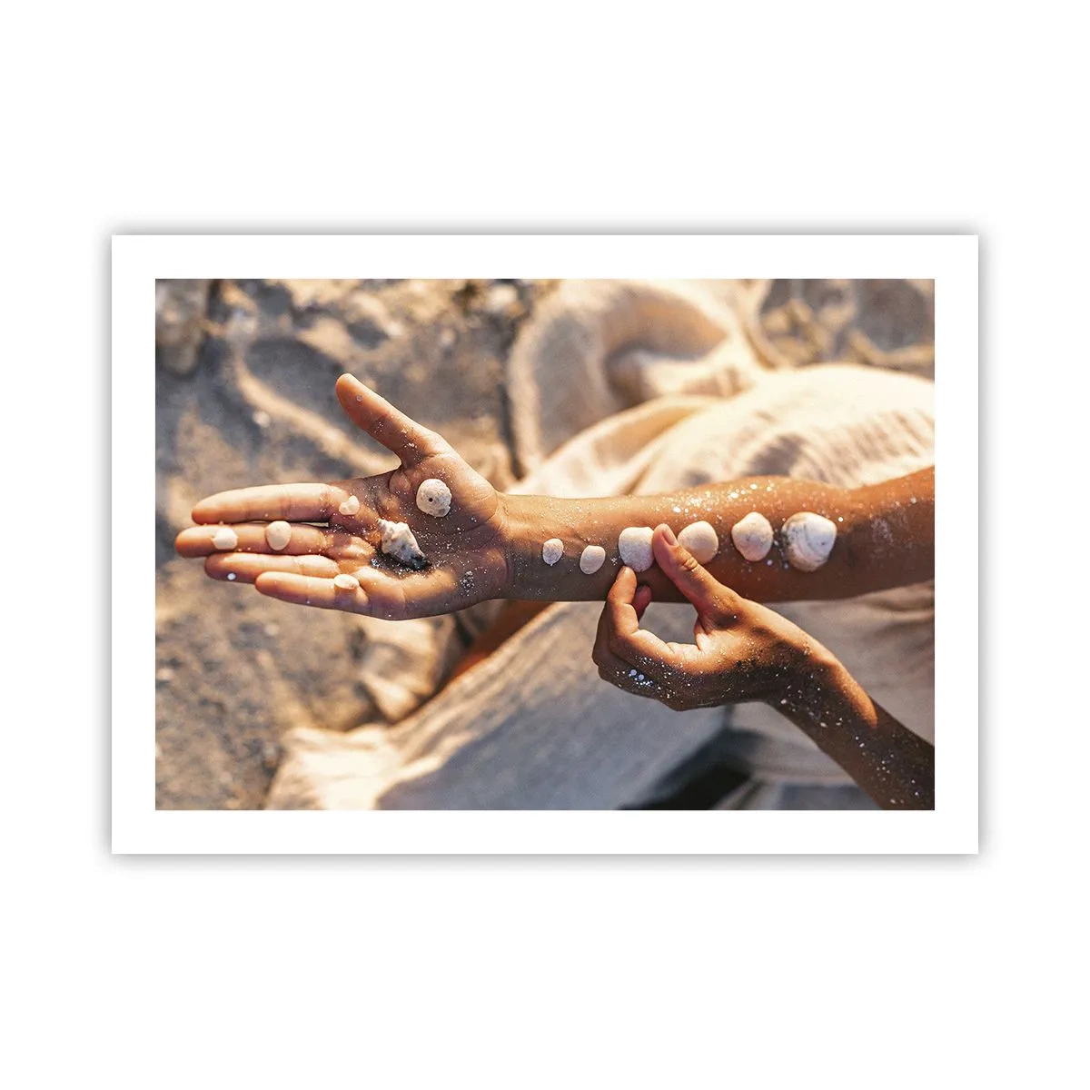 Poster - Schönheit an Ihren Fingerspitzen - 70x50 cm