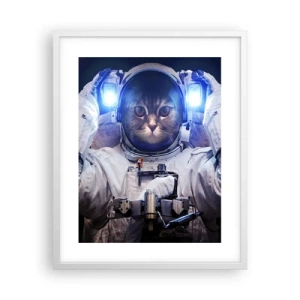 Poster in einem weißen Rahmen - Houston, du hast ein Problem - 40x50 cm