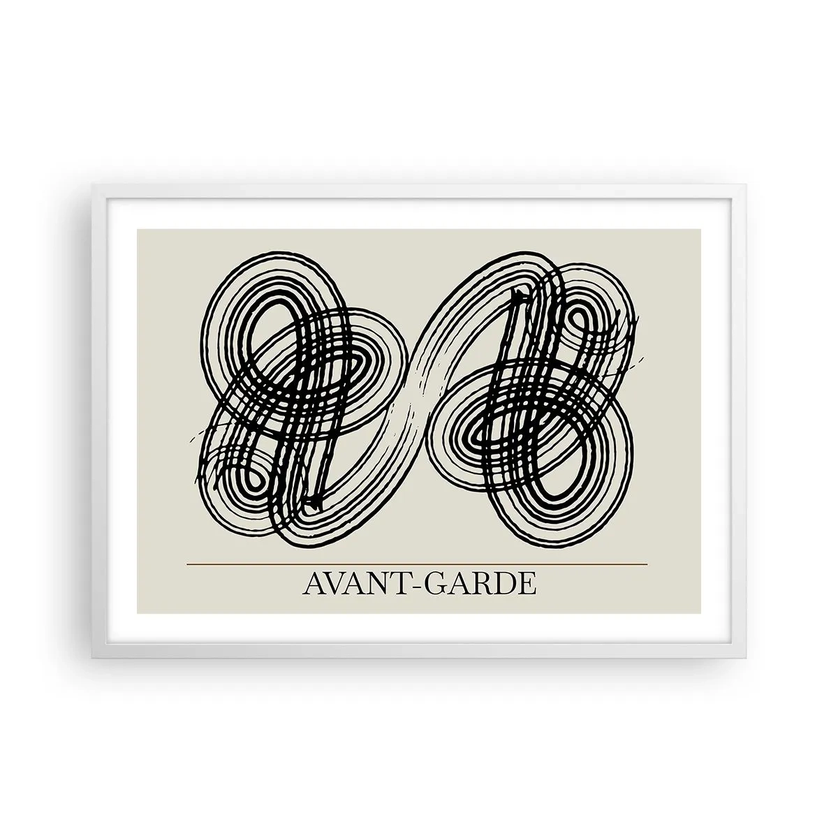 Poster in einem weißen Rahmen - Es kam spontan heraus - 70x50 cm