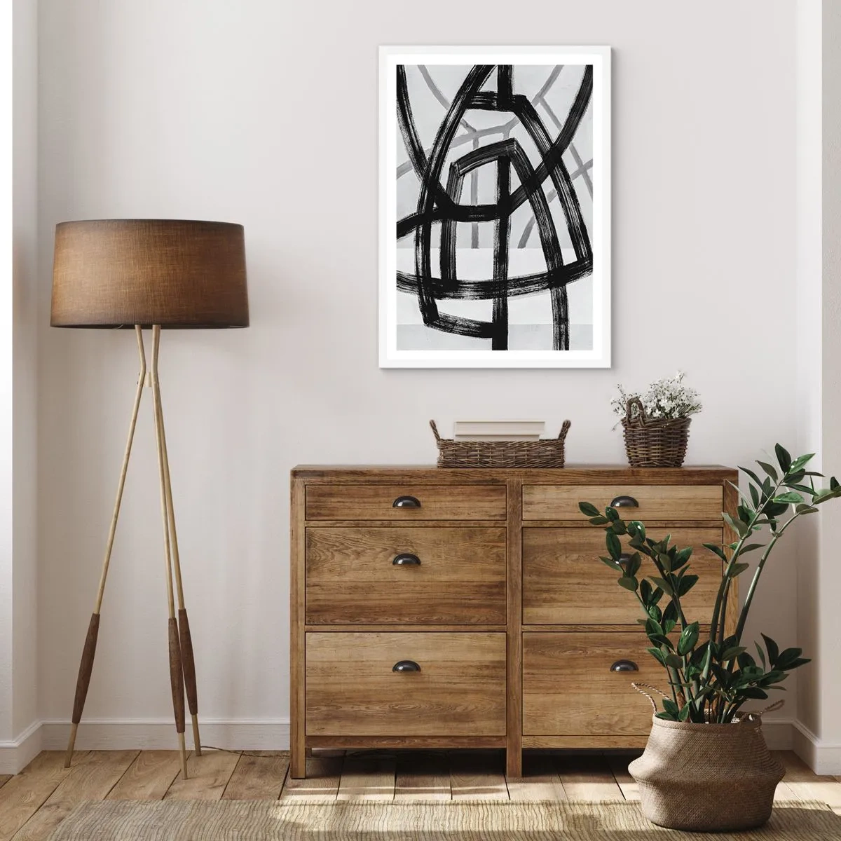 Poster in einem weißen Rahmen - Bautiefe - 40x50 cm