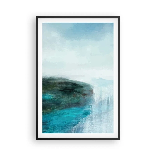Poster in einem schwarzem Rahmen - Nautische Abstraktion - 61x91 cm