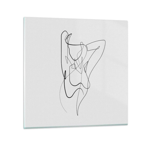 Glasbild - Bild auf glas - So, wie du wirklich bist ... - 70x70 cm