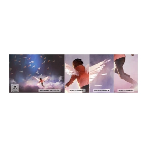Fototapeten Muster Selbstklebend Deluxe Sticker - Du brauchst Fantasie und Mut - Abstraktion, Fantasie, Ikarus - 100x30 cm