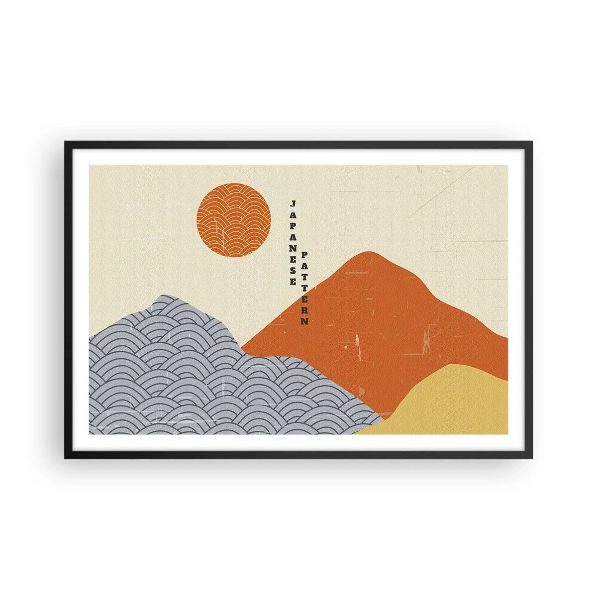 Poster in einem schwarzem Rahmen - Im japanischen Geist - 91x61 cm