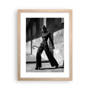 Poster in einem Rahmen aus heller Eiche - Urbane Eleganz - 30x40 cm