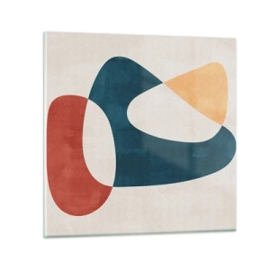 Glasbild - Bild auf glas - Einflüsse und Metamorphosen - 30x30 cm