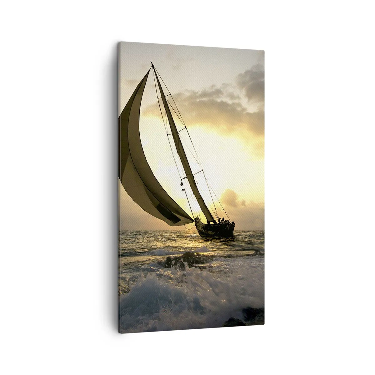 Bild auf Leinwand - Leinwandbild - Mit dem Wind und gegen den Wind - 45x80 cm