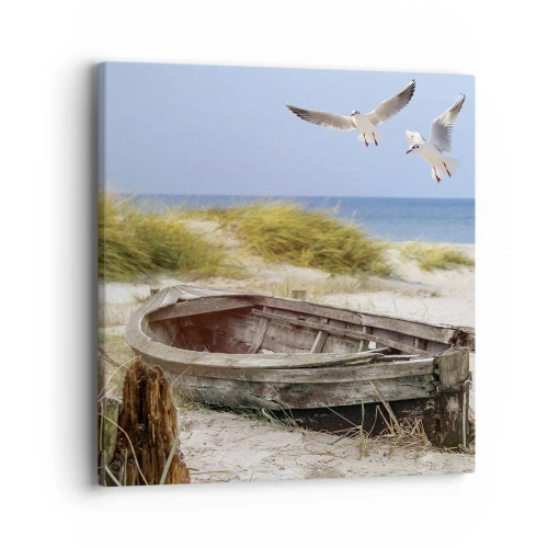 Bild auf Leinwand - Leinwandbild - In Wind gebadet - 40x40 cm