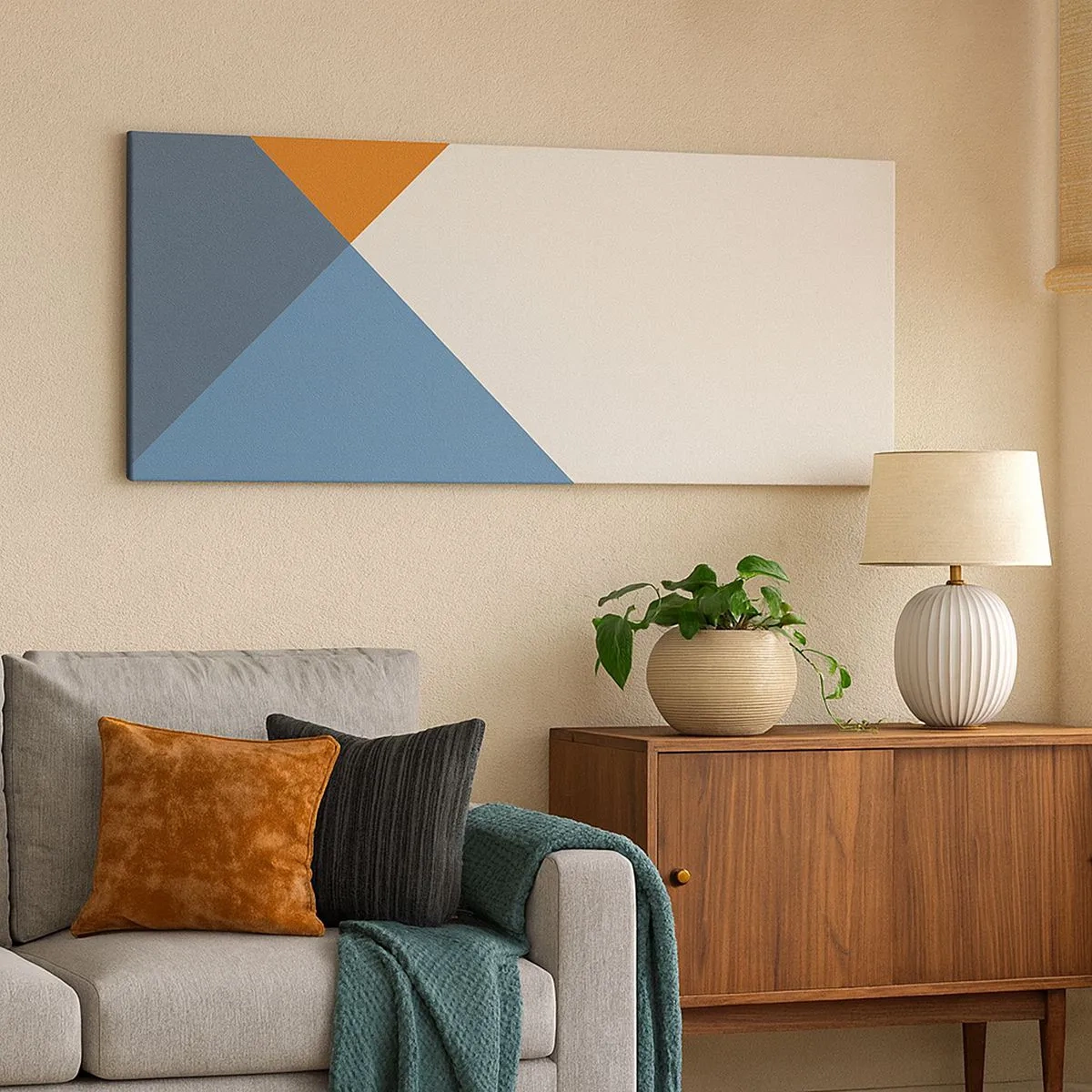 Bild auf Leinwand - Leinwandbild - In einem Winkel… - 100x40 cm