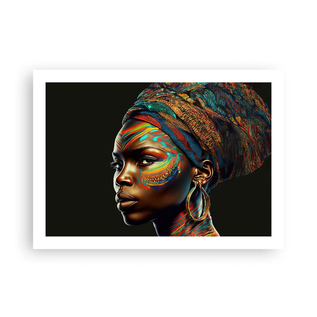 Poster - Afrikanische Königin - 70x50 cm