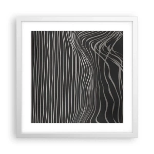 Poster in einem weißen Rahmen - Rhythmus und Akzent - 40x40 cm