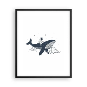 Poster in einem schwarzem Rahmen - Weltraumabenteuer - 40x50 cm