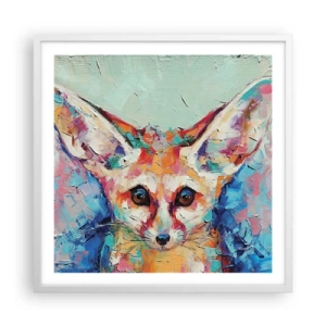 Poster in einem weißen Rahmen - Bist du bereit für mich? - 60x60 cm