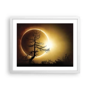 Poster in einem weißen Rahmen - Totale Finsternis - 50x40 cm