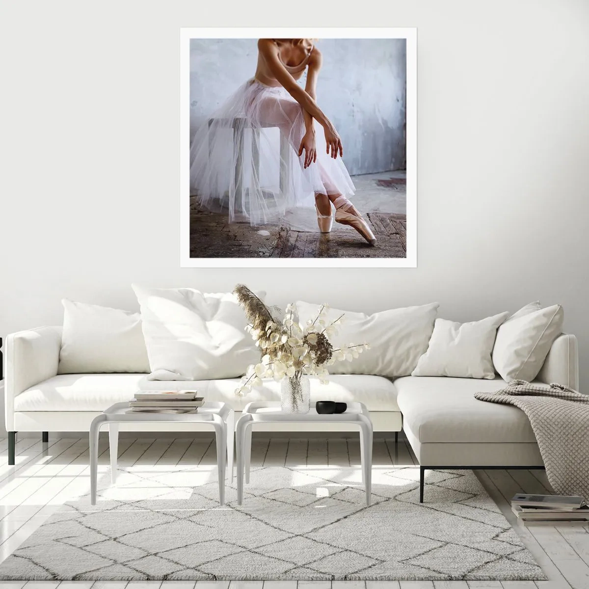 Poster - Bevor die Rampe leuchtet - 50x50 cm