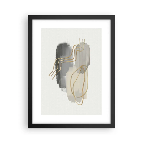 Poster in einem schwarzem Rahmen - Dauer und Bewegung - 30x40 cm