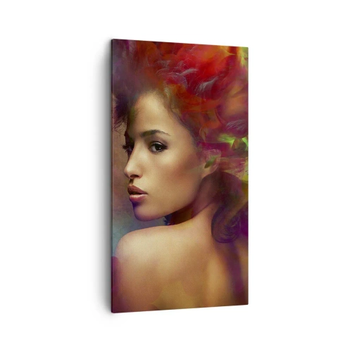 Bild auf Leinwand - Leinwandbild - Schöner als ein Regenbogen, so zart wie ein Nebel - 45x80 cm