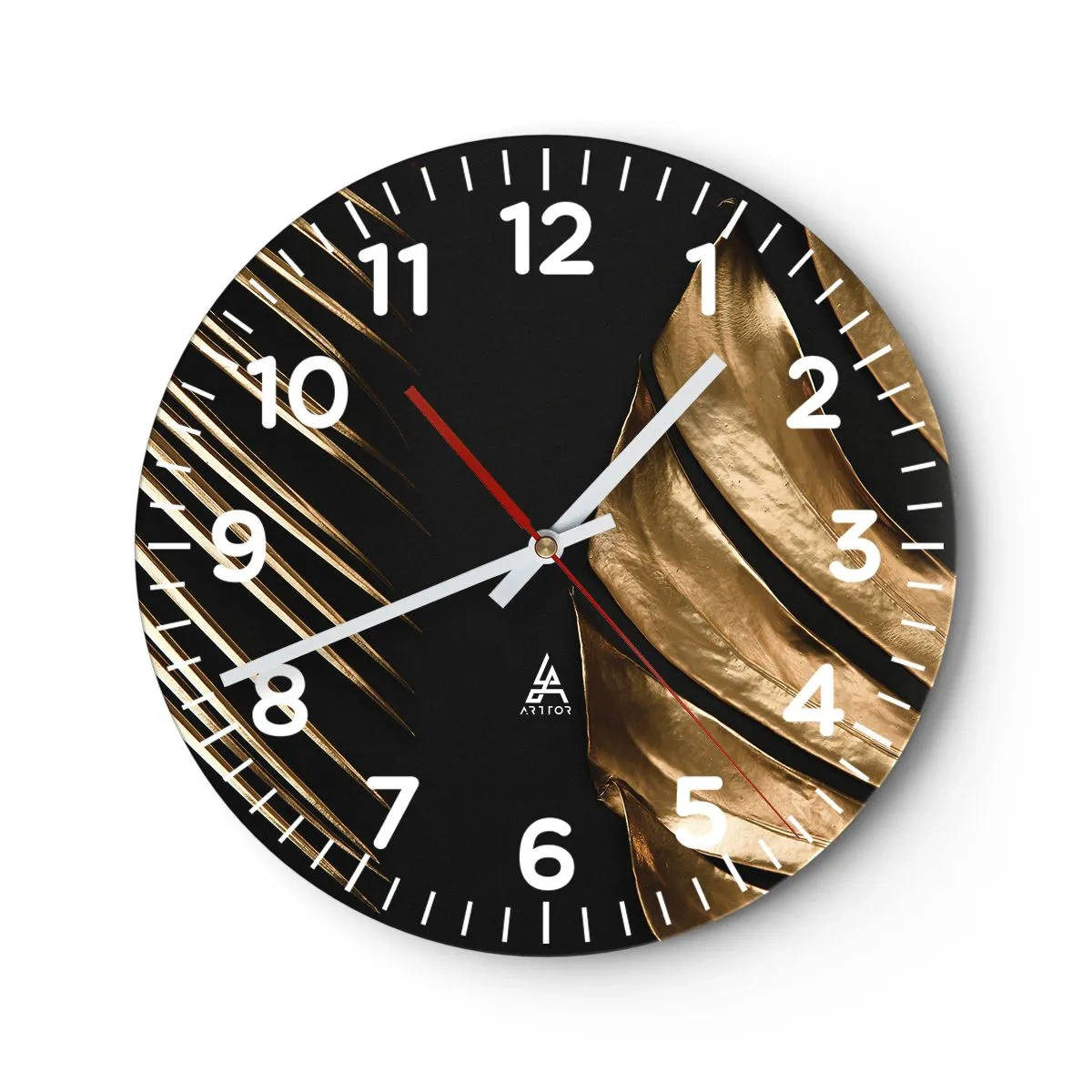 Wanduhr - Glasuhr - Anders und genauso teuer - 30x30 cm