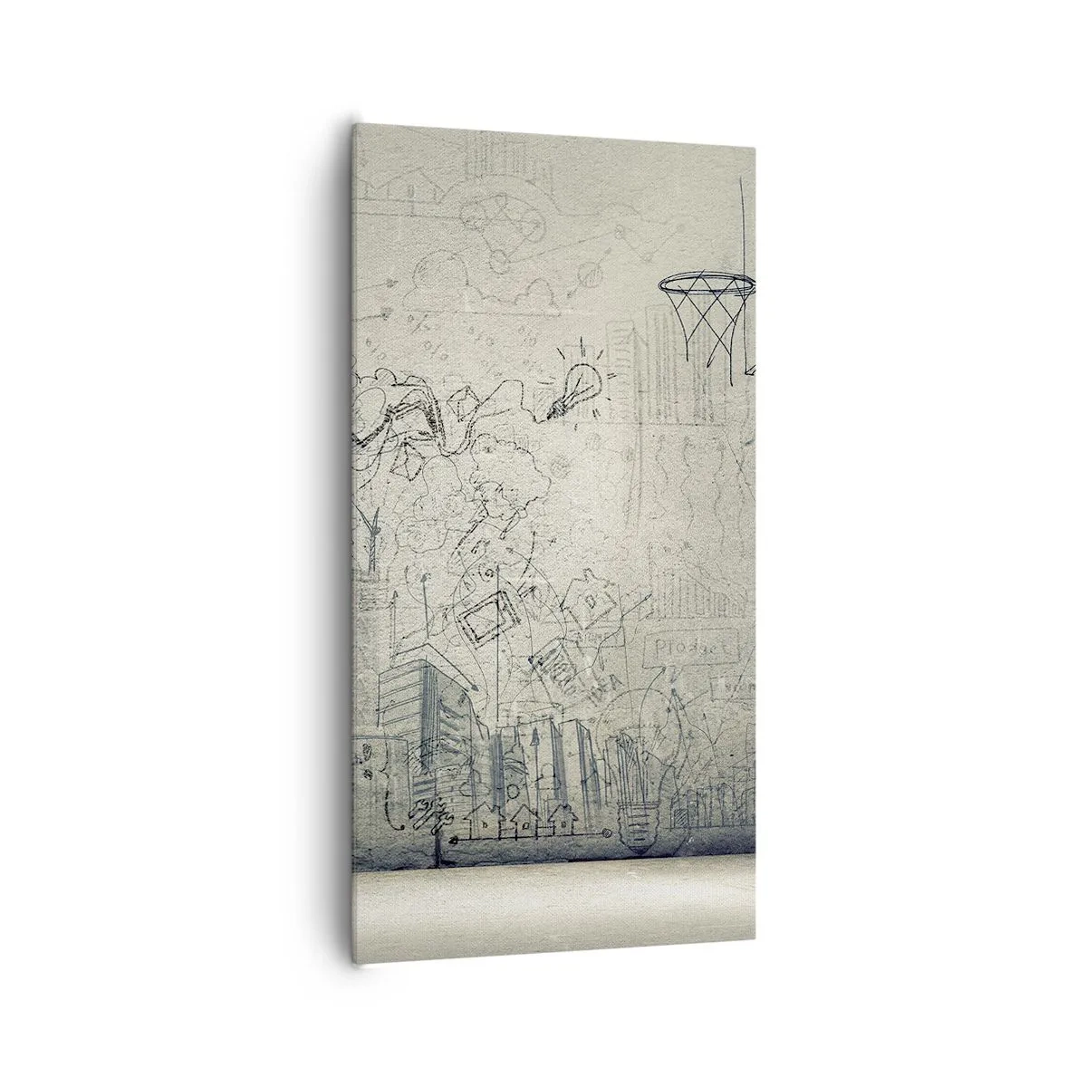 Bild auf Leinwand - Leinwandbild - Mein tolles Stadtleben - 65x120 cm